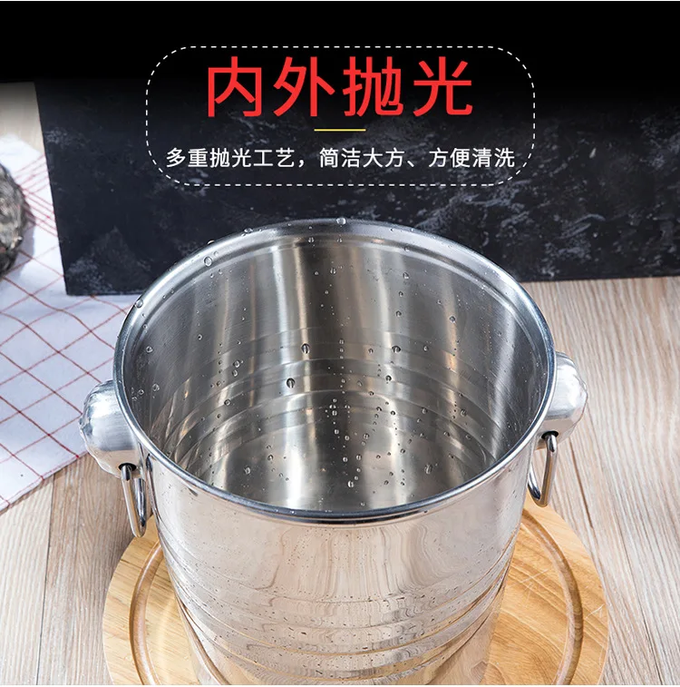 3L/5L/7L нержавеющая сталь ледяное бочонок KTV бар Европейская ведерко со льдом под бутылку шампанского большая голова тигра Ледяное Пиво Баррель бар аксессуары