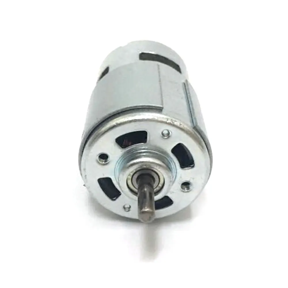 DC eléctrico 12 V 24 V 775 motor para taladro de alta velocidad gran par rodamiento de bolas herramientas eje redondo
