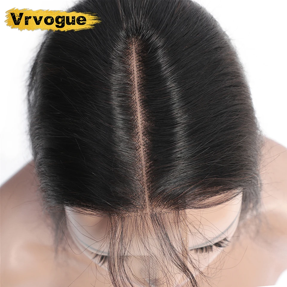 

Vrvogue Hair Indian Body Wave Closure 2x6 Lace Closure Human Hair With Baby Hair Remy Hair 8''-22'' Natural Colour Free Ship