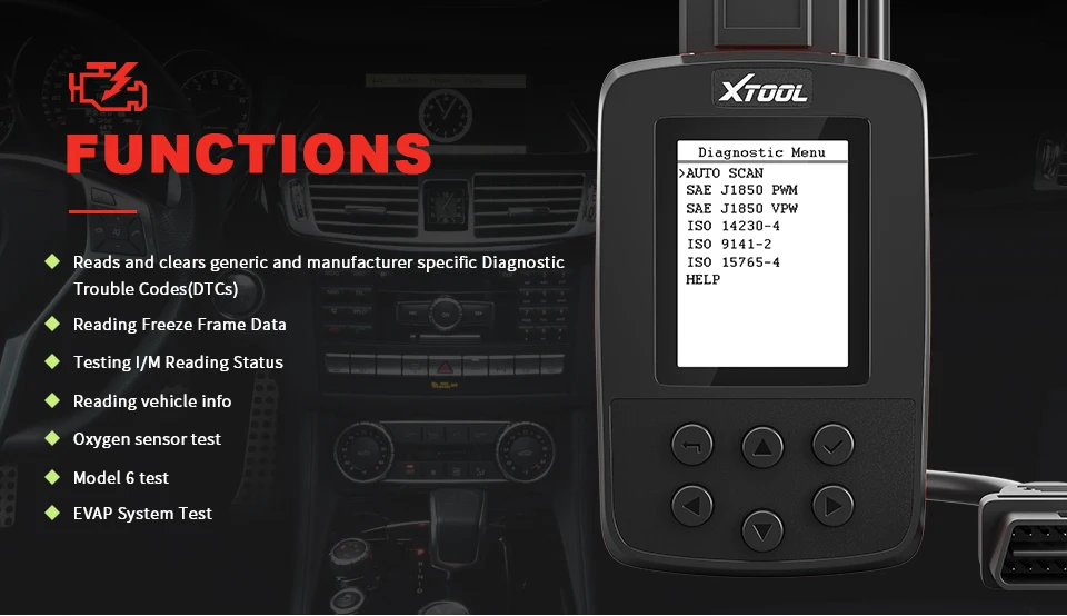 XTOOL SD100 считыватель кодов OBD2 сканирующий инструмент Полные функции автоматический диагностический сканер многоязычный диагностический инструмент