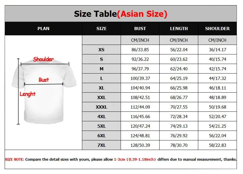 t shirt 7XL 