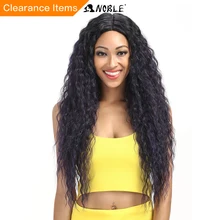 Благородные продукты волос парик 28 дюймов длинные волнистые косплей эластичное кружево синтетические I часть парики для черных женщин