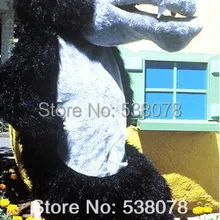 Карнавал Маскоты огромный черный волк Маскоты костюм персонажа из мультфильма животных тематическая вечеринка плюшевые Маскоты te комплект костюм sw889