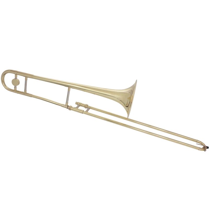 SLADE Alto Trombone Золотой Лак Bb тон B плоский духовой инструмент с cupronicel мундштук Чистящая палочка чехол