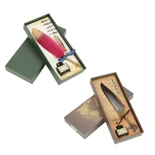 1 комплект перо Dip винтажное Ретро маховое перо Dip Ручка Металл перо каллиграфическое письмо ручка