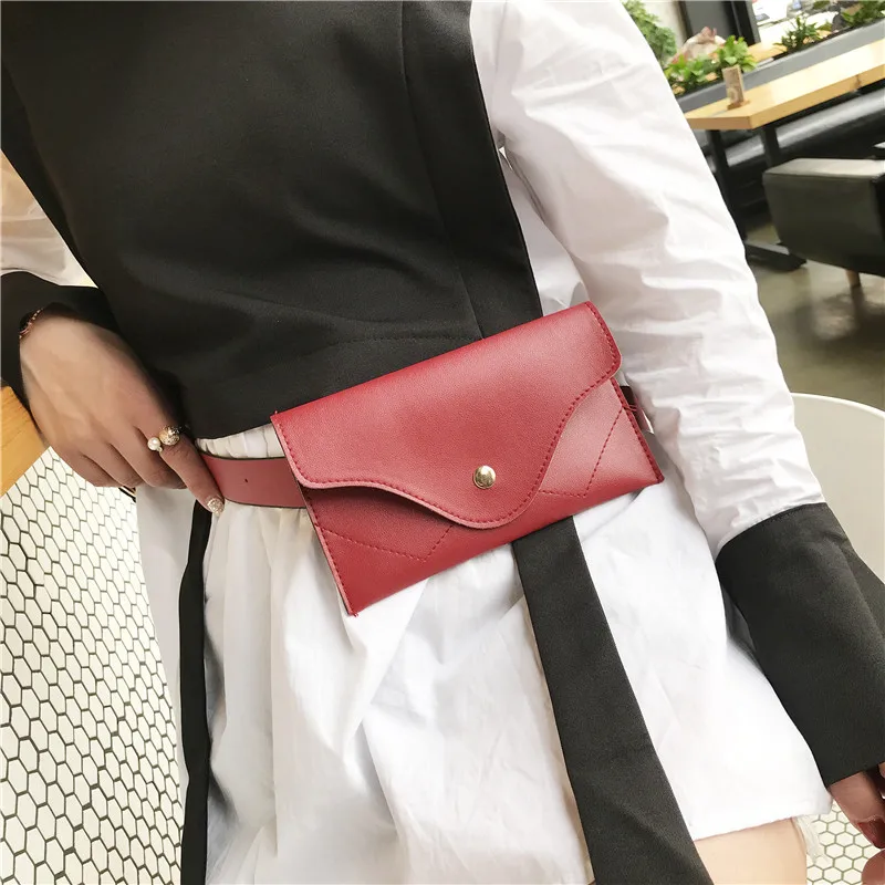 

2018 Fashion Belt Waist Bag Belt Leather Pu Fanny Pack Women Ladies Female Crossbody Shoulder Bags Phone Pouch Money Holder New