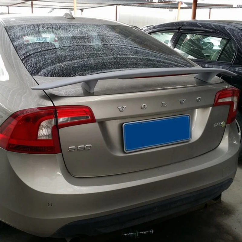 Спойлер для Volvo S60 спойлер из АБС материала заднего крыла автомобиля задний