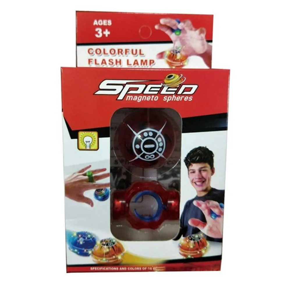 Magic Speed Magneto Spheres Flashing Ball Spinner Toys Stress Reducer