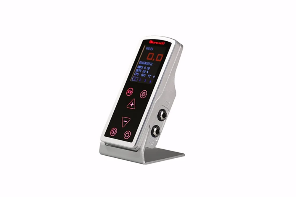 

Professional MTS-450 Tattoo Power Supply Digital Dual LCD Display For Machine Gun Footswitch Free Shipping #PS043