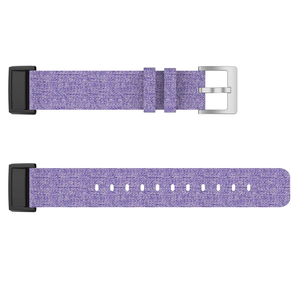 Strap for Fitbit Charge 3 Charge 4 Bracelet Replacement Watch Band Canvas Nylon Denim Men Women Smartwatch bands Accessories