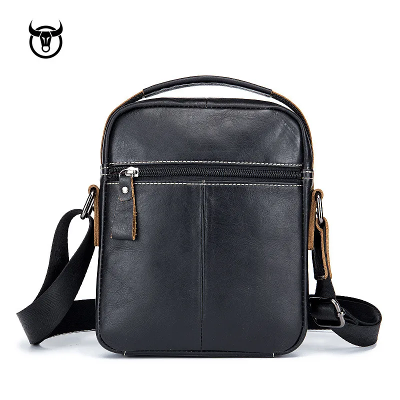  Genuine Leather men's Crossbody bag Vintage cow leather man Messenger Bags Small Shoulder bag for m - 32890408475