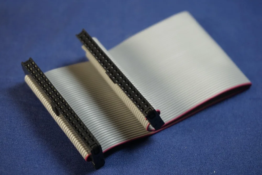 20pcs 2.0 mm IDC Socket Extension Flat Ribbon Cable 44 Pin 80 100 150