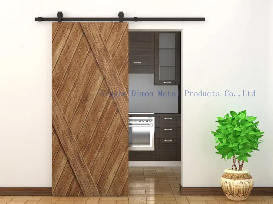 Dimon Customized Sliding Door Hardware Wood Barn Door Hardware
