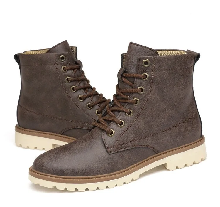 Merkmak/мужские ботинки из натуральной кожи; сезон осень-зима; мужские ботильоны в британском стиле; мужские ботинки; обувь на шнуровке; ботинки наивысшего качества