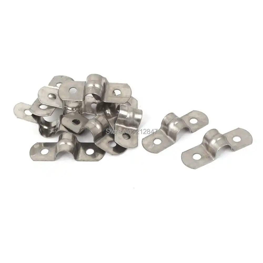 5 Pcs M110 Stainless Steel U Shaped Saddle Clamp Tube Pipe Clip Diameter 4/"