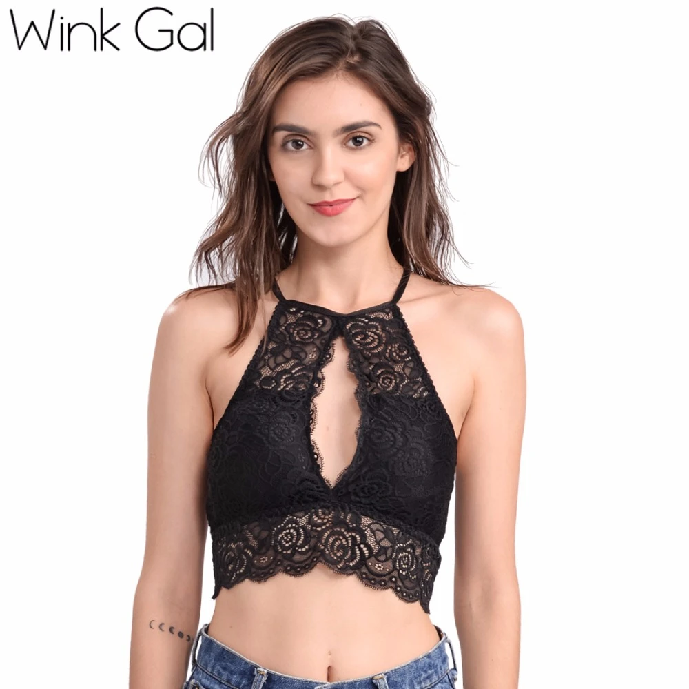 off the shoulder top with halter bralette