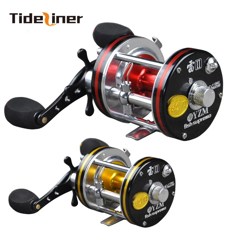 

Trolling fishing reel right left hand Ratio 5.2:1 Baitcasting jigging Boat Drum Saltwater Reel 6bb+1bb full metal fishing wheel