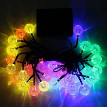 Светодиодный солнечный Сказочный струнный светильник для улицы, свадьбы, рождественское освещение вечерние лампы для украшения двора