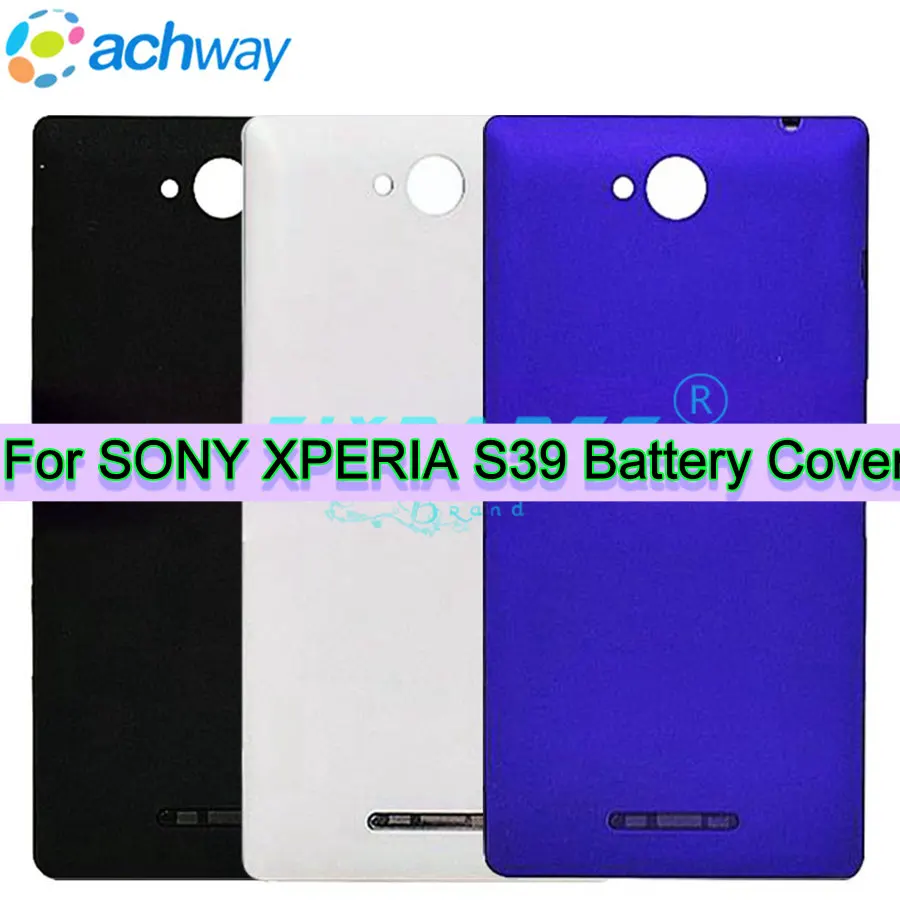 Крышка батарейного отсека Новая задняя крышка для Sony Xperia C C2304 S39 S39c корпус чехол