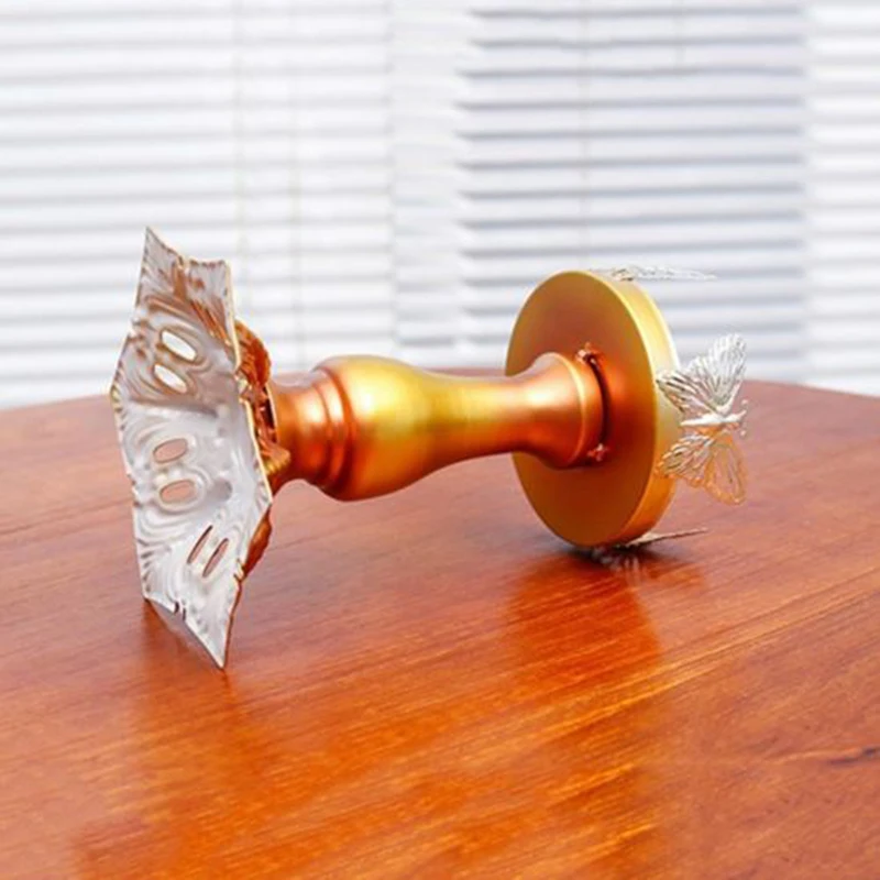 Винтаж Home Decor Романтический украшения, подсвечники белый подсвечники Tall Стекло подсвечники Изделия из металла