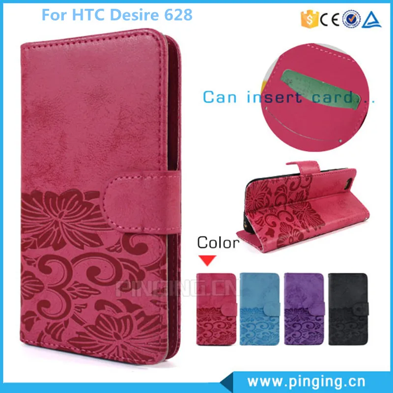 Для HTC Desire 628 бумажник Стиль кожаный чехол для стенд с держателем карты 4 цвета |