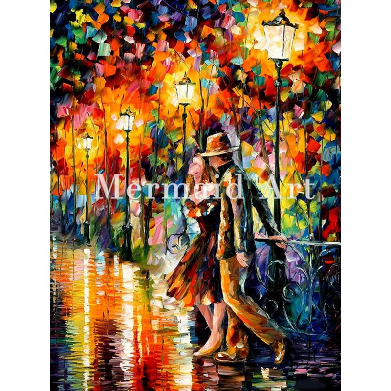 

Hand Painted Tempter Figure Modern Oil Painting On Canvas For Abstract Thick Palette Knife Painting Living Room Decor Artwork