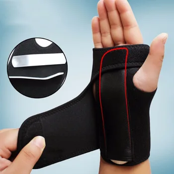 

2018 Wrist Brace Removable Adjust Wristband Steel Wrist Support Splint Fractures Sport Sprain Mouse Hand Wristbands Wrist Brace