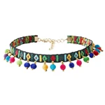 Двухслойное ожерелье-цепочка в стиле панк 90 s, цепочка, бисер серебряного цвета, ожерелье с кулоном, женское модное готическое ожерелье, ювелирное изделие