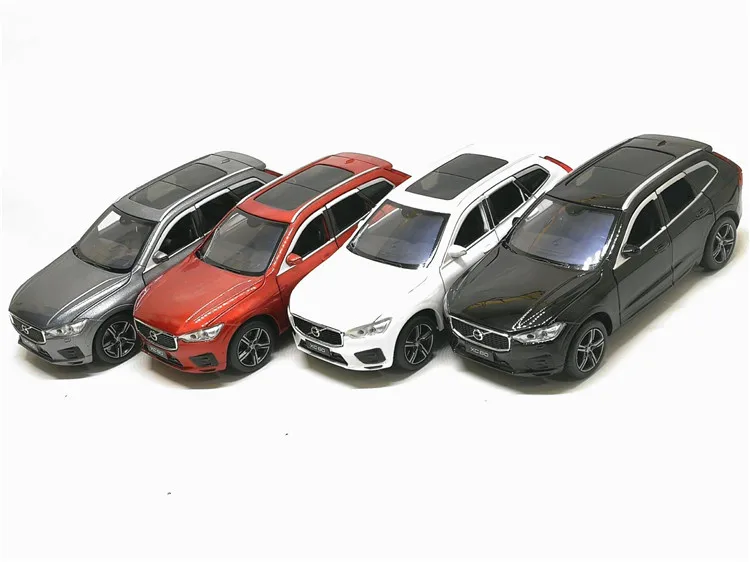 1:32 VOLVO XC60 внедорожник Внедорожник Металлический Игрушечный Автомобиль со звуком светильник оттягивающийся автомобиль детские игрушки подарки