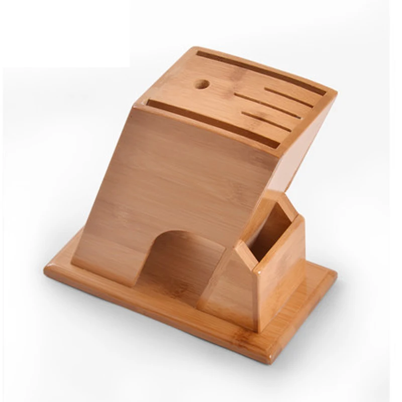 Multifunctional Kitchen Accessories Bamboo Knife Holder Ventilated Dry Knife Rest Health Creative Knife Block Free Shipping