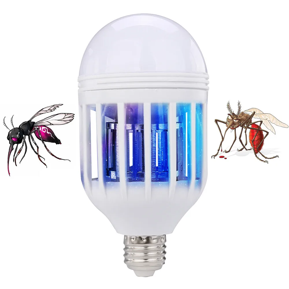 

New LED Anti-Mosquito Bulb 15W 1000LM 6500K Electronic Insect Fly Lure Kill Bulb C7724