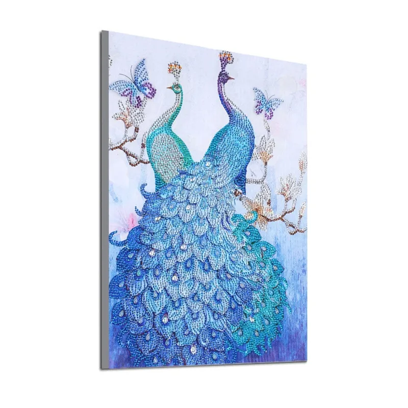 

5d Peacocks Special Shaped Diamond Painting DIY Crystal Rhinestone Partial Drilled Diamond Embroidery Home Decor Art Crafts