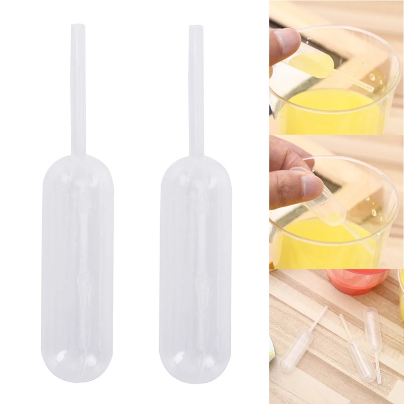 

50pcs 4ml Plastic Squeeze Transfer Pipettes Dropper Cake Decorating Supplies Disposable Pipettes For Strawberry Cake Ice Cream