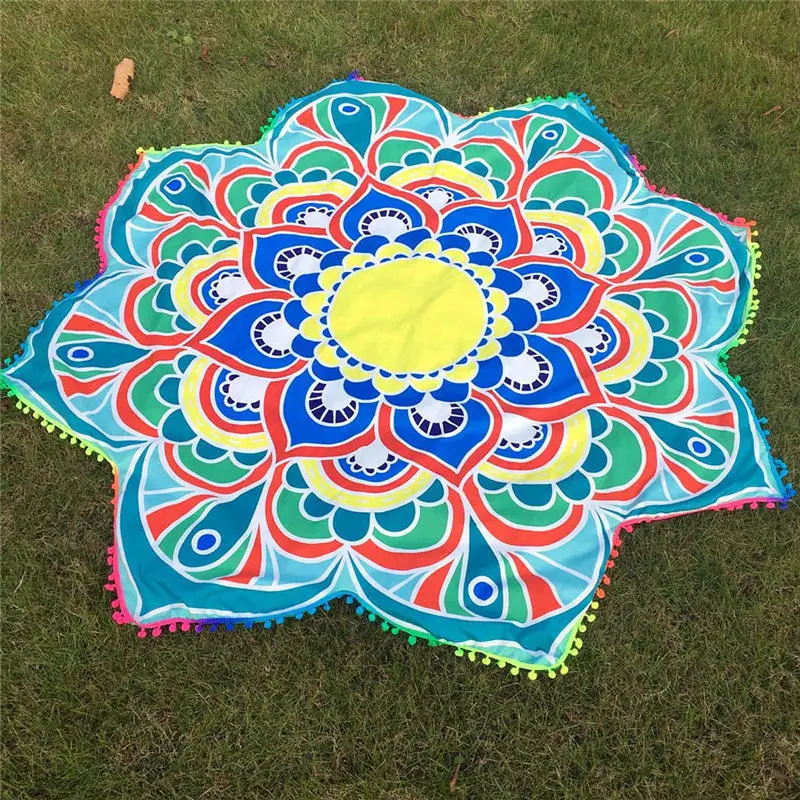  Hippie Tassel Tapestry Beach Throw Mandala Towel Yoga Mat Bohemian Beach towel handkerchief hijab s