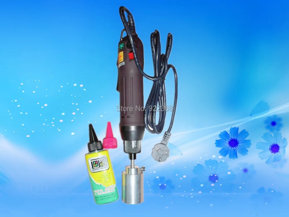 

Free shipping,Electric Hand held capping machine,screw capper for e liquid cap,nozzle cap,round cap