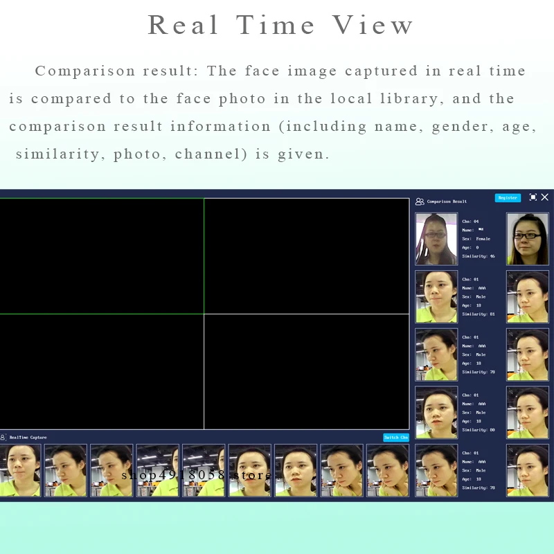 4 CH распознавание лица POE NVR P2P IP видео Регистратор поддерживает 5 Мп IPC вход H.265 Onvif целевой счет для ip-камеры наблюдения