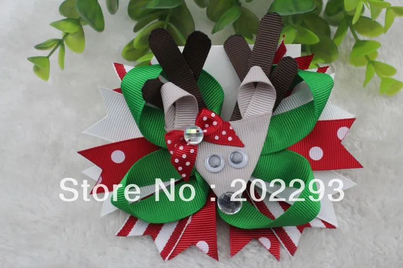 

christmas hair bows, 2013 hot selling! free ship, via DHL!!!