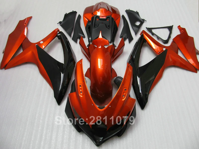 

Injection molded top selling fairing kit for Suzuki GSXR600 8 09 10 wine red black farings set GSXR 750 2008 2009 2010 IW14