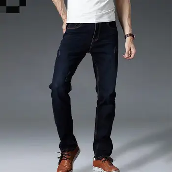 

Loose Summer Spring fashion casual new arrival Men's winter jeans high elastic male tide loose straight plus size 28-44