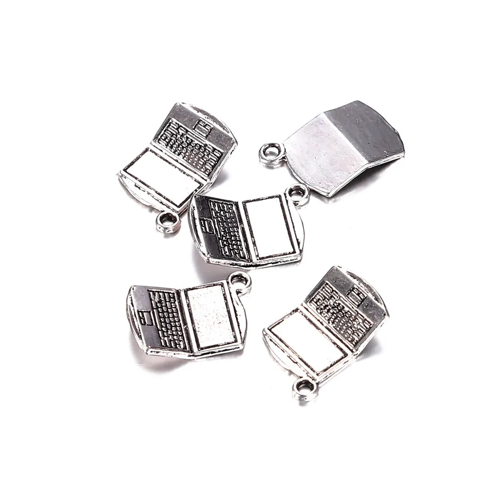 100PCS 18X13mm Wholesale Laptop Pendant Notebook Computer Laptop Charms