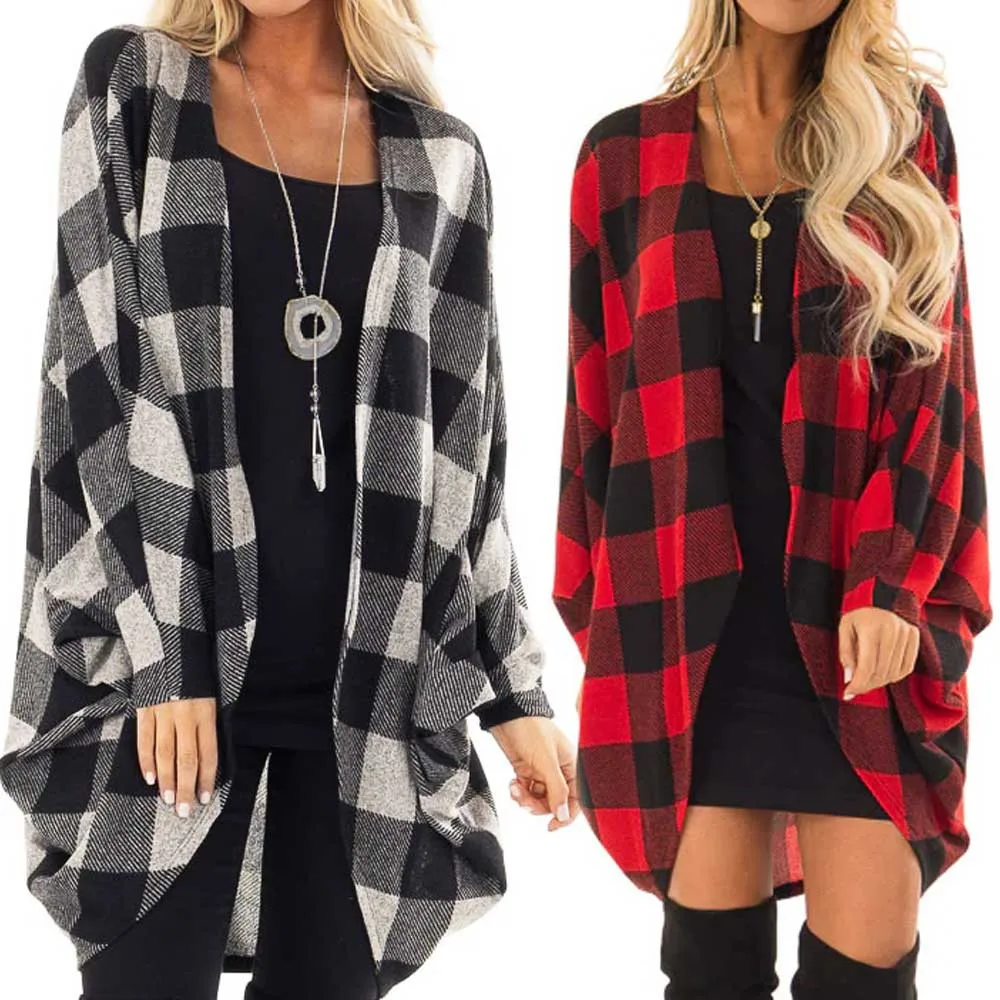 

Plaid Jacket Women Plus Size Blouse High Quality Winter Women Lattice Coat Warm Thickening Overcoat Coat Women куртка женская