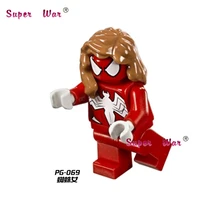 1 stücke Verkauf superhero marvel Spider-Mädchen Serie bausteine action modell ziegel spielzeug für kinder brinquedos menina(China)
