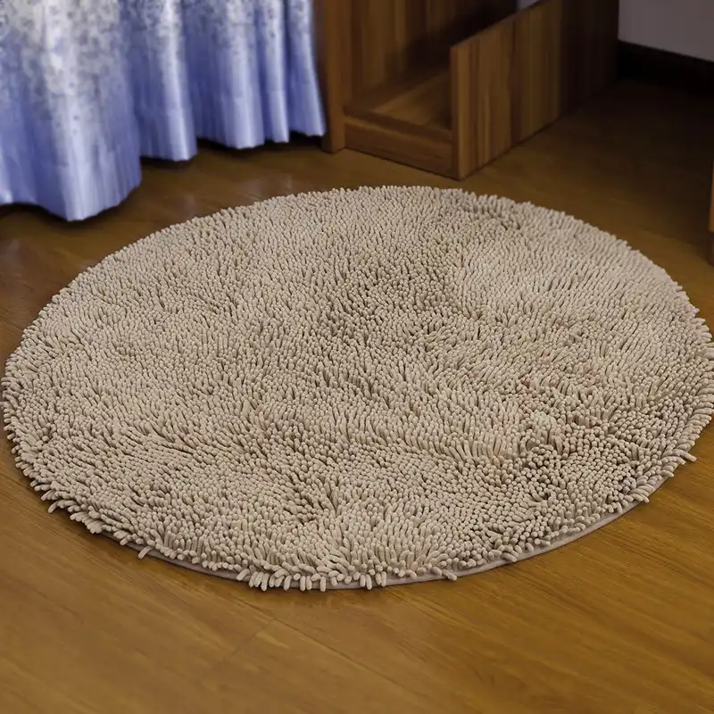 80 100 120cm Soft Bathroom Carpet Solid Round Anti Slip Floor Mat Carpet Solid Round Anti Slip Floor Mat