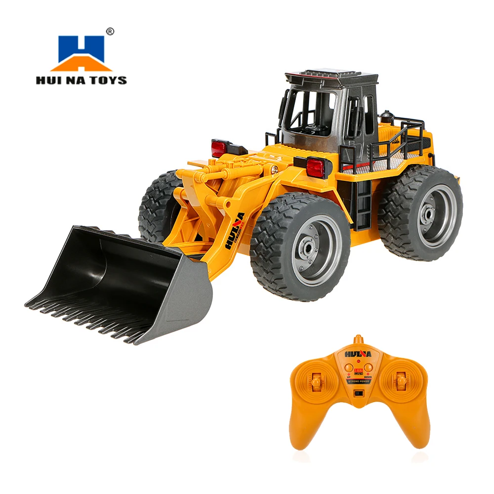 

HUI NA TOYS NO.1520 2.4G 6CH Mini RC Bulldozer Engineering Vehicle Truck Toys ABS Tractor Remote Control Toy Gift for Children