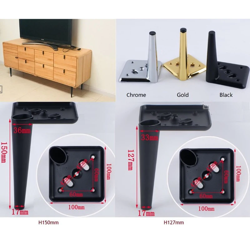 TV Sofa Cupboard Furniture Legs Feet Screws Cone design