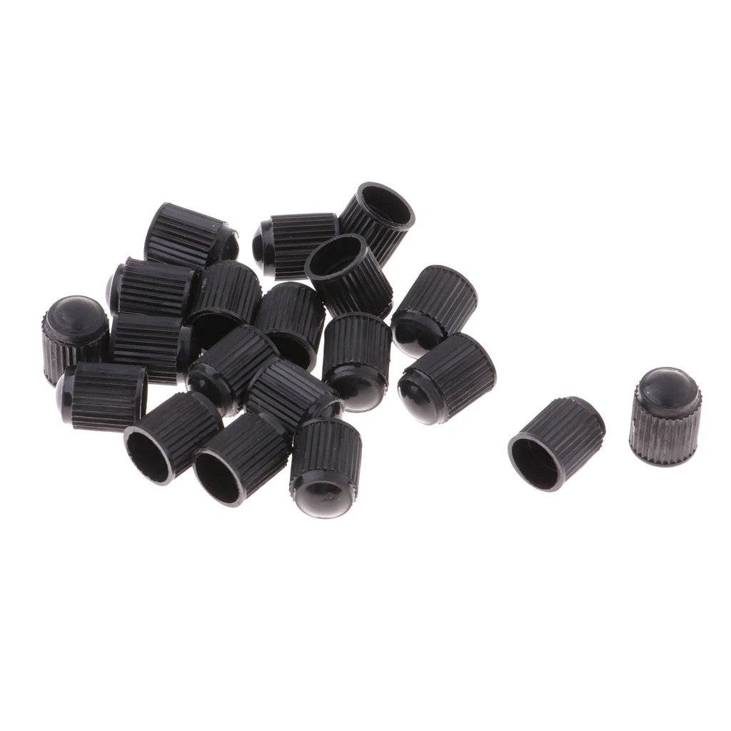20 Pack Bike Tire Rim Valve Stem Caps Bicycle Cars Motorbike American Valves Cover Fixed Gear Accessory