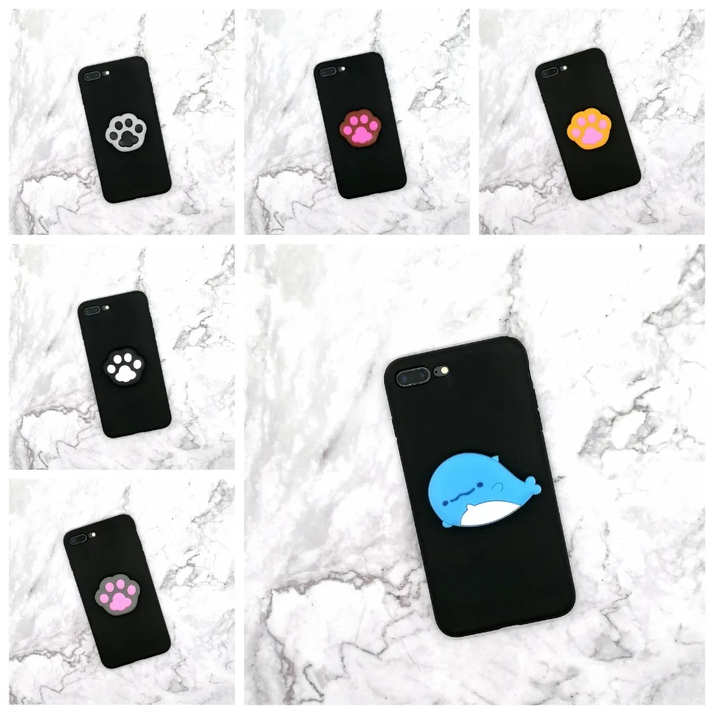 

Universal socket mobile phone stretch bracket Cartoon air bag Phone Expanding phone Stand Finger car phone Holder ring holder