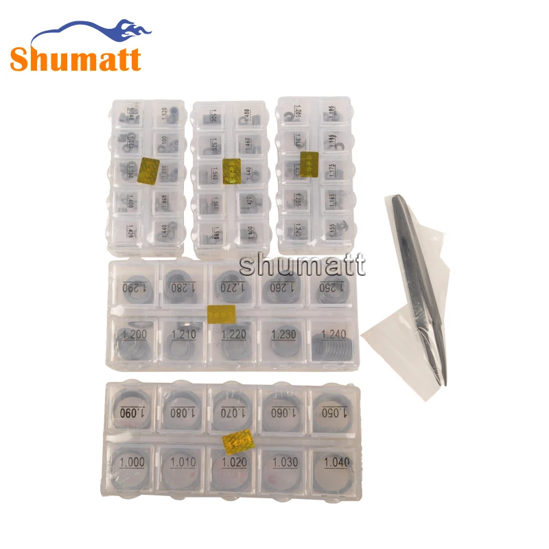 

500 PCS Common Rail Injector Adjusting Shims Washers Gasket Set for Injector 110 Series B14 B25 B31 B37 B42 All Kinds Size