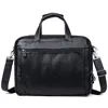Fashion Genuine Leather Men A4 Office Bag Handbag Business Casual Men's Travel Bag 15.6