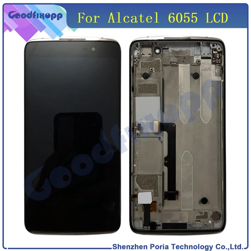 

Mobile Phone LCDs For Alcatel One Touch Idol 4 LTE 6055 6055P 6055Y LCD Display Touch Screen Digitizer With Frame Assembly